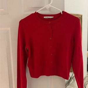 Abercrombie Red Cardigan